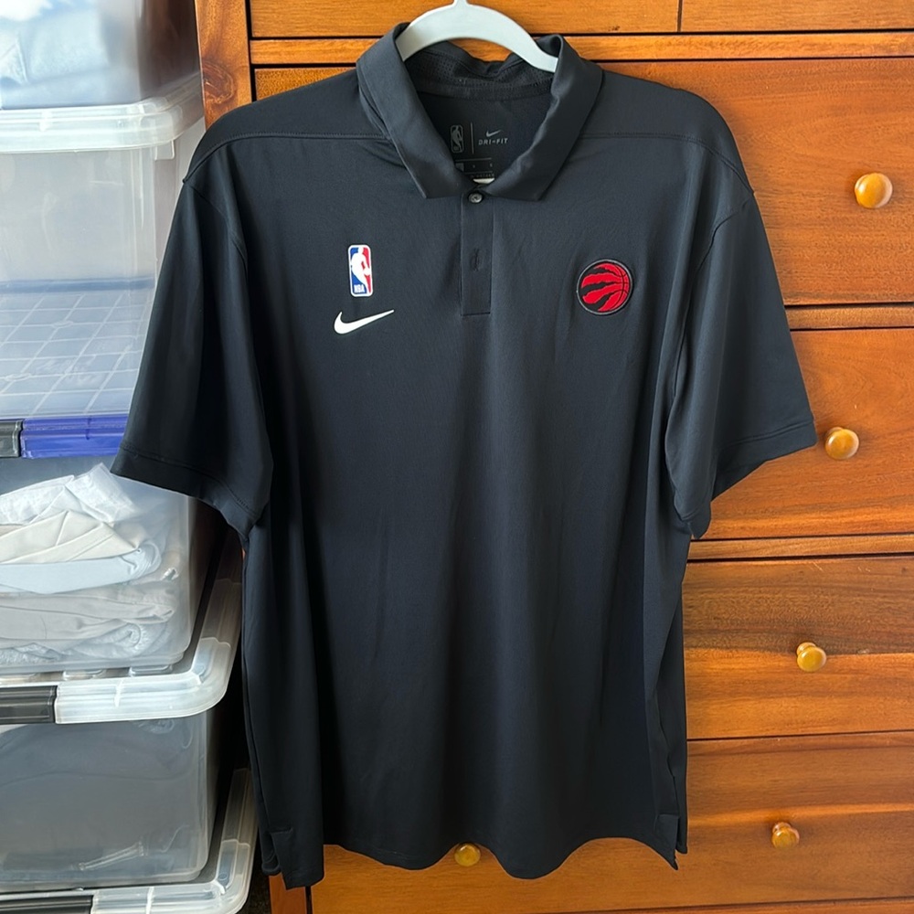 Adult Large Nike Drifit Toronto Raptors Polo